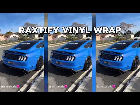Color Shift Glitter Blue Red Vinyl Wrap by RAXTiFY 