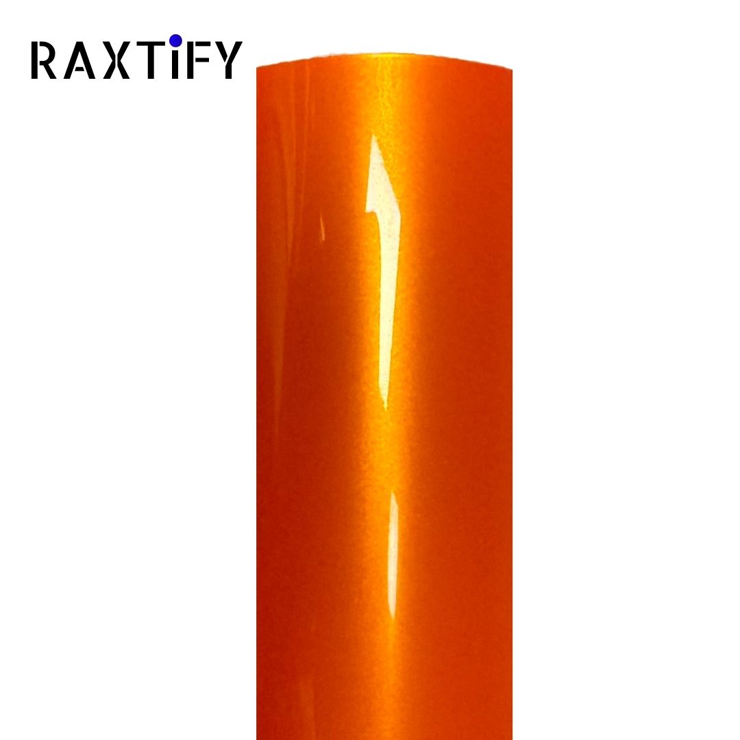 Ultra-Gloss Metallic Racing Orange Paint Protection Film