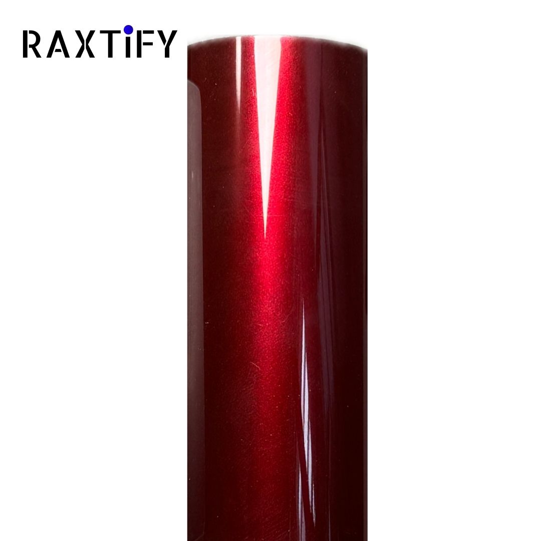 Ultra-Gloss Metallic Rosewood Red Paint Protective Film (High Grade TP ...