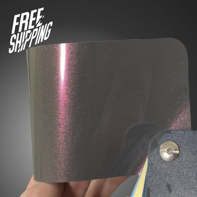 Color Shift Glitter Gray Pink Vinyl Wrap II