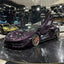 Sport car wrapped in Gloss Metallic Eve Purple Vinyl Wrap
