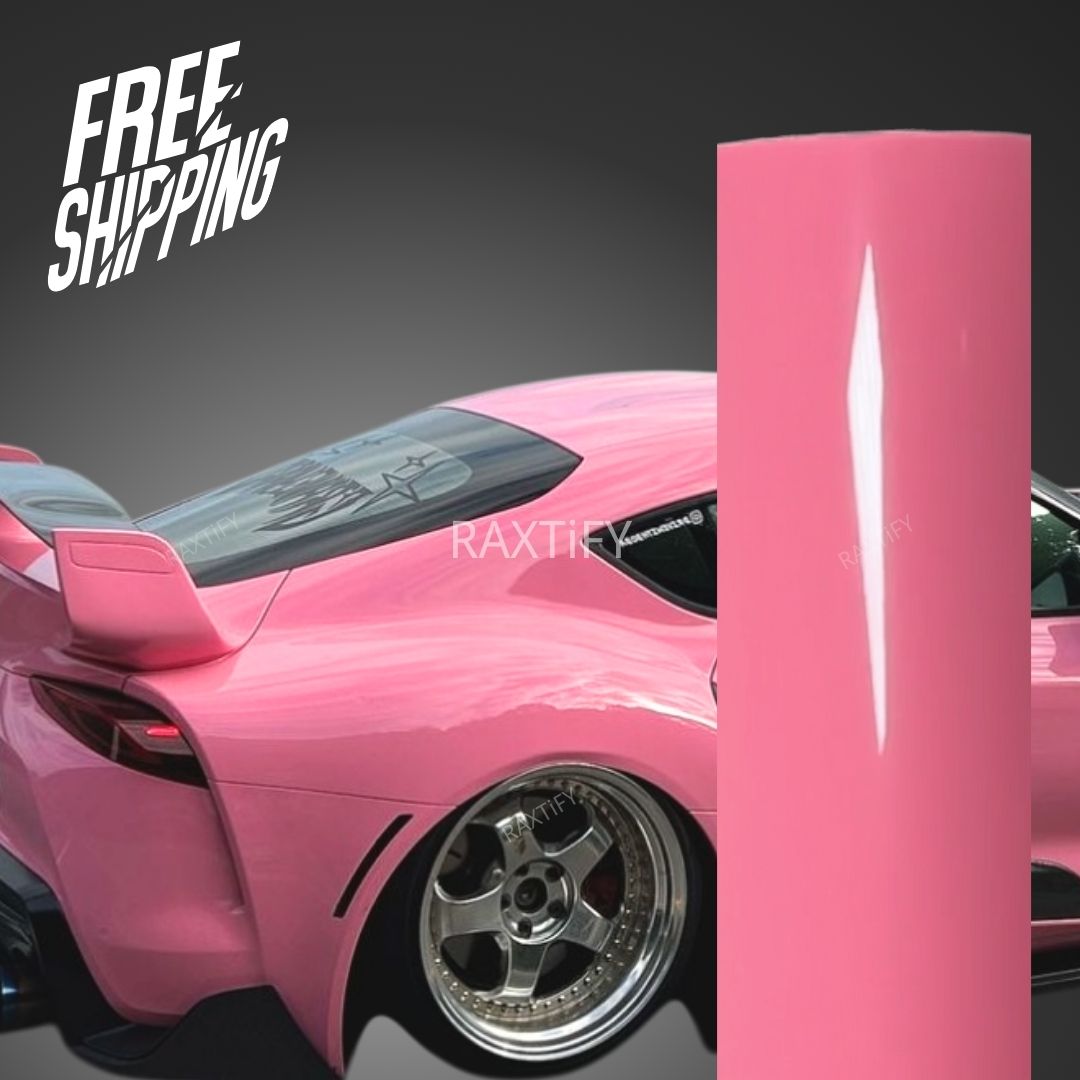 Super Gloss Light Pink Car Wrap