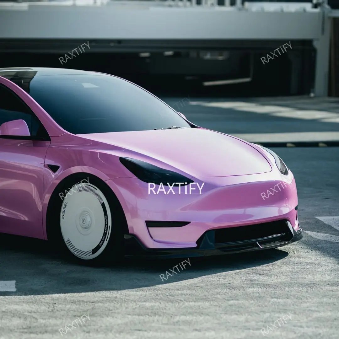 Tesla Gloss Metallic Pearl Pink Car Wrap