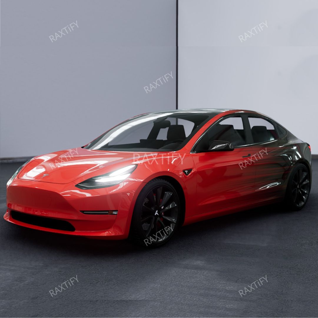 Tesla Red to Black Custom Vinyl Wraps