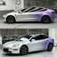 Custom White Purple Fade Vinyl Wrap for Tesla