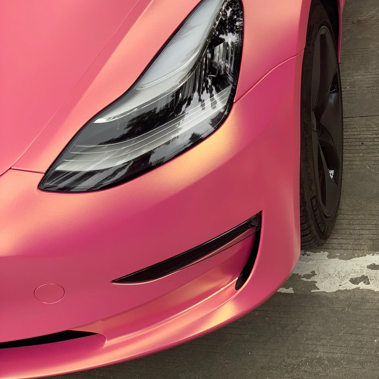 Color Shift Diamond Gold Pink Vinyl Wrap