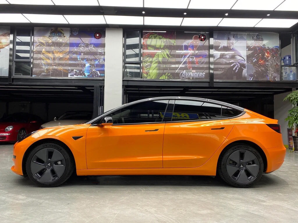 Color Shift Neon Gold Orange Vinyl 