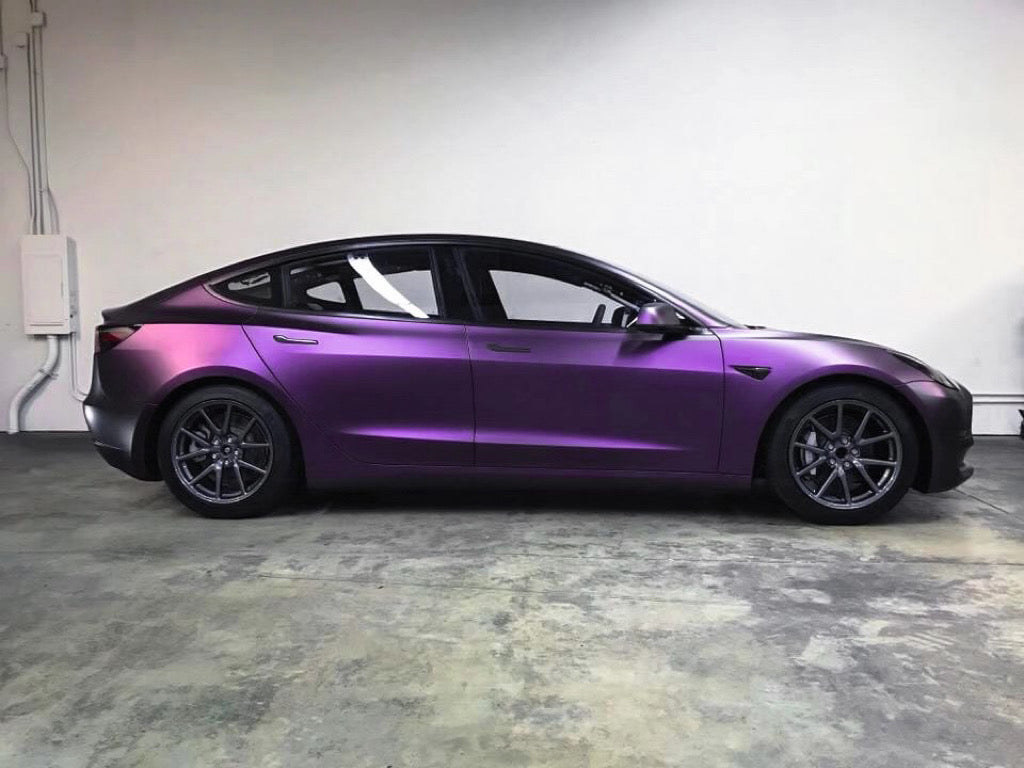 Ultra-Matte Russian Violet Vinyl Wrap Car